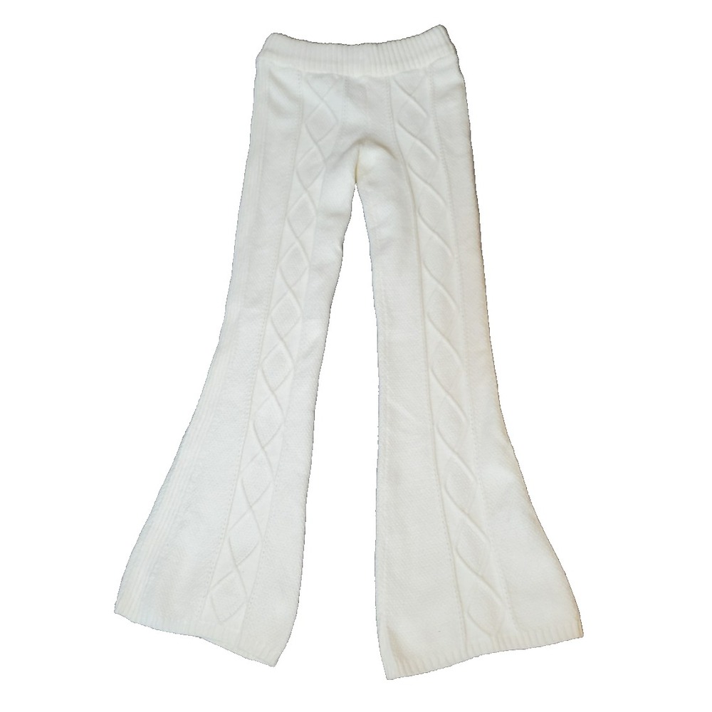 Women's‎ Medium Knit Sweater Pants White Ediksted